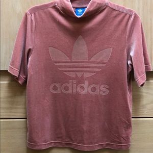 Adidas velour top